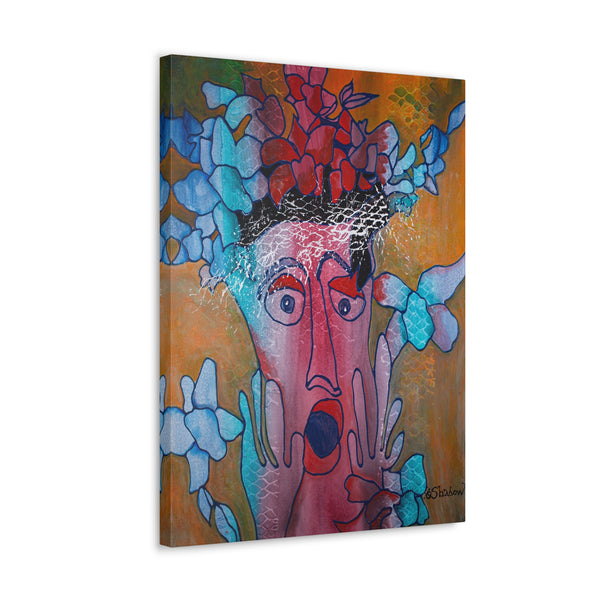 Print, Abstract Art, Folk Art, Painting, Canvas Print, Art Print, Canvas Gallery Wraps, "Wonder"