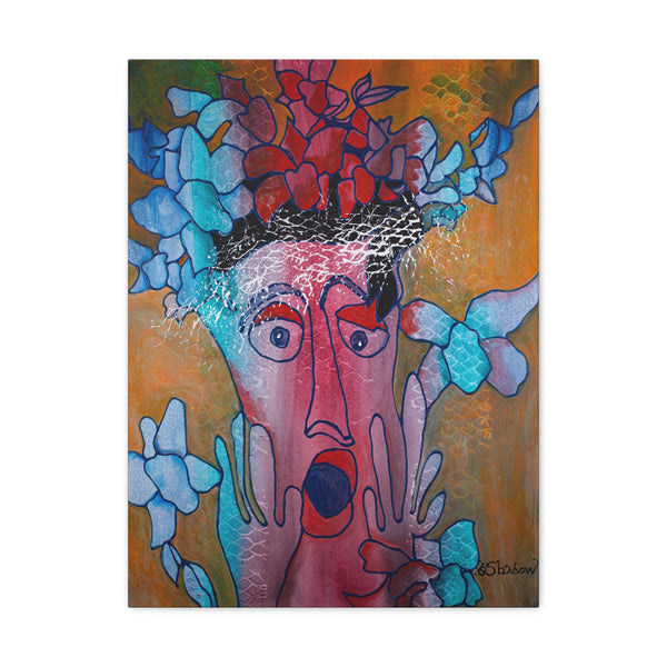 Print, Abstract Art, Folk Art, Painting, Canvas Print, Art Print, Canvas Gallery Wraps, "Wonder"