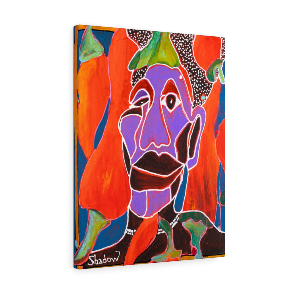 Canvas Gallery Wrap, Portrait, Abstract Art, Folk Art