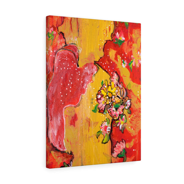 Print, Abstract Art, Folk Art, Painting, Canvas Print, Art Print, Canvas Gallery Wraps, "Happy Birthday"