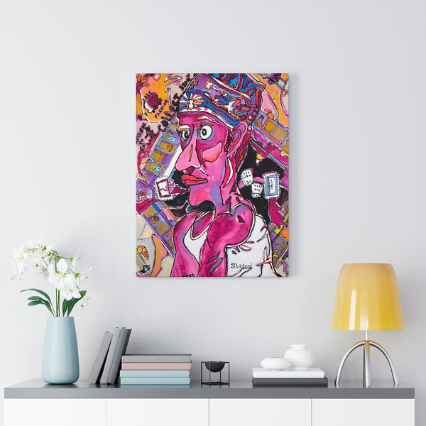 Print, Abstract Art, Folk Art, Painting, Canvas Print, Art Print, Canvas Gallery Wraps, "Get Out of Jail Free"