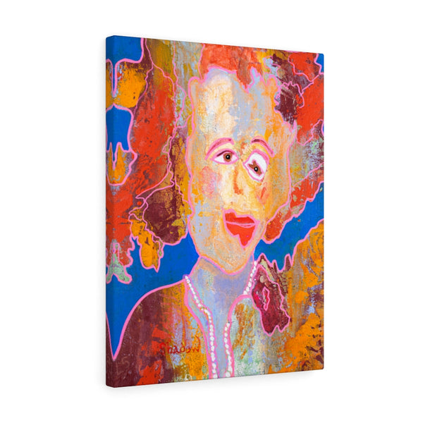 Print, Abstract Art, Folk Art, Painting, Canvas Print, Art Print, Canvas Gallery Wraps, "Raquel"