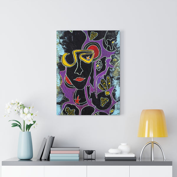 Woman, Style, Canvas Gallery Wrap, Abstract Art, Folk Art