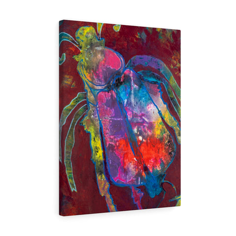 Folk Art, Canvas Gallery Wrap, Abstract Art