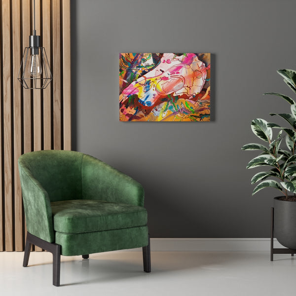 Canvas Gallery Wrap, Abstract Art, Folk Art