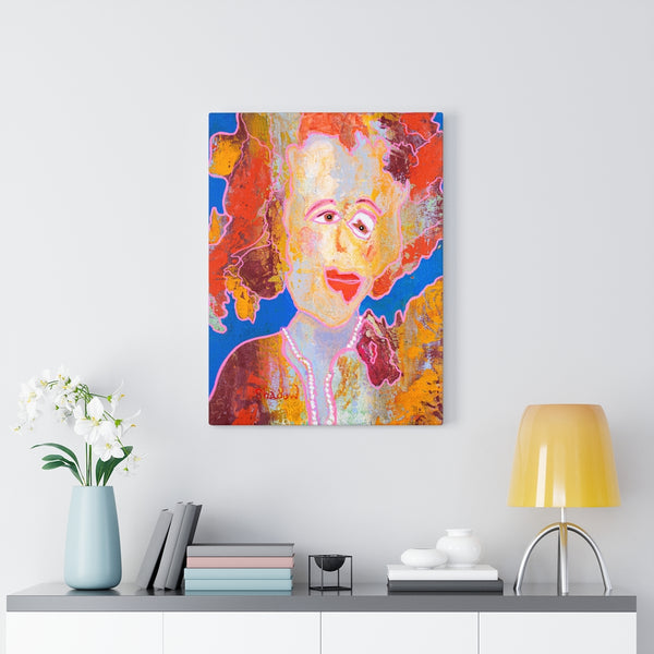 Print, Abstract Art, Folk Art, Painting, Canvas Print, Art Print, Canvas Gallery Wraps, "Raquel"