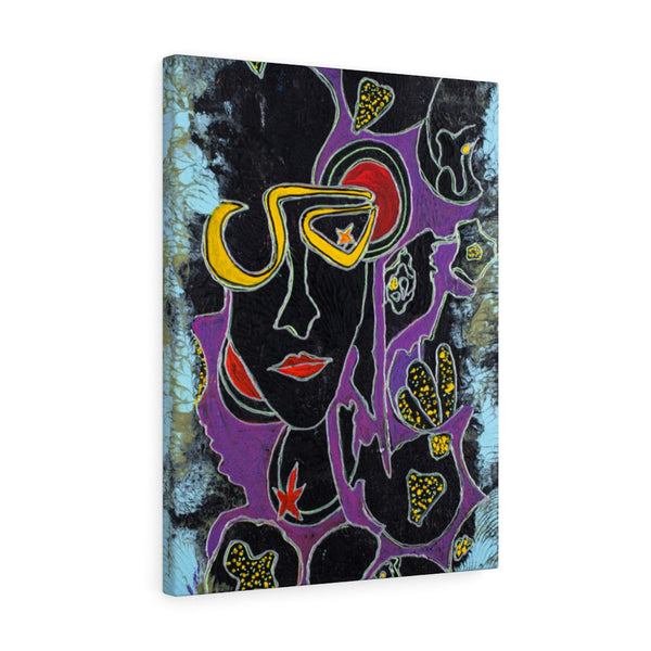 Woman, Style, Canvas Gallery Wrap, Abstract Art, Folk Art