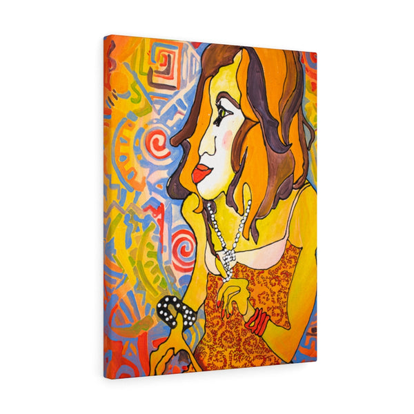 Print, Abstract Art, Folk Art, Painting, Canvas Print, Art Print, Canvas Gallery Wraps, "Eye on the Prize"