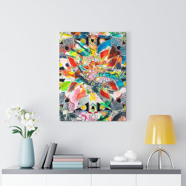 Canvas Gallery Wrap, Abstract Art, Folk Art