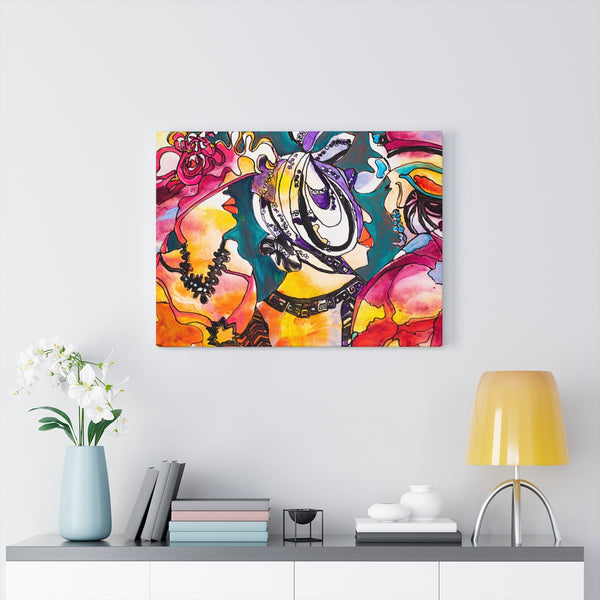 abstract art, folk art, painting, art print, Canvas Gallery Wraps