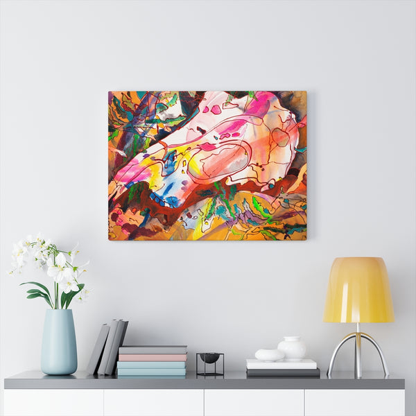 Canvas Gallery Wrap, Abstract Art, Folk Art