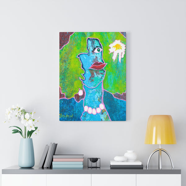 Print, Abstract Art, Folk Art, Painting, Canvas Print, Art Print, Canvas Gallery Wraps, "Eye of the Beholder"